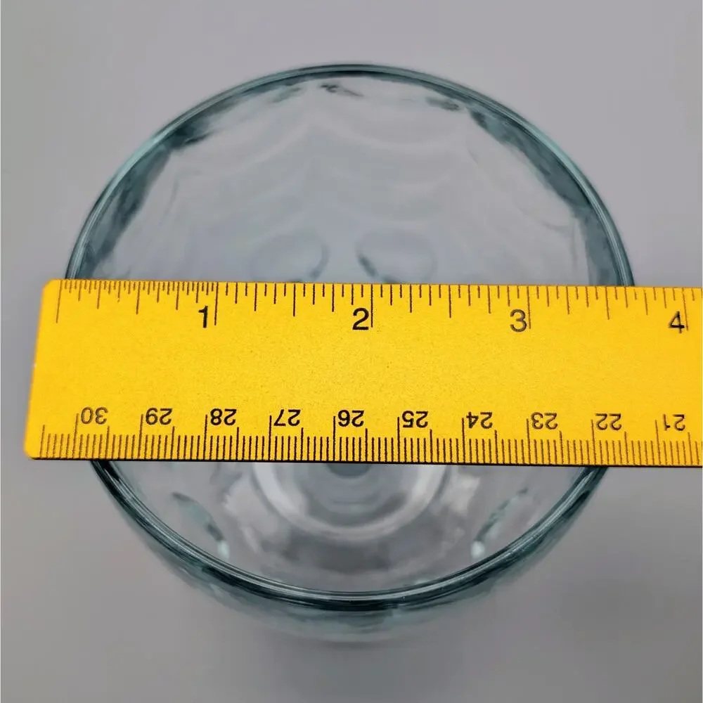 Vintage Bartlett Collins Btc8 Clear Drape Optic Water Goblet